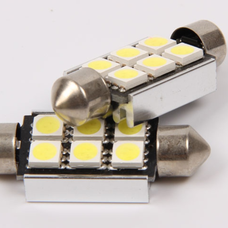 5050 6smd canbus fejlfri 36mm auto bil led festlampe led indvendig lys