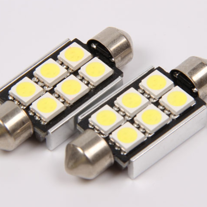 5050 6smd canbus fejlfri 36mm auto bil led festlampe led indvendig lys